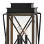 Montecito Black 1 -Light 2.5" H Hardwired Lantern Head