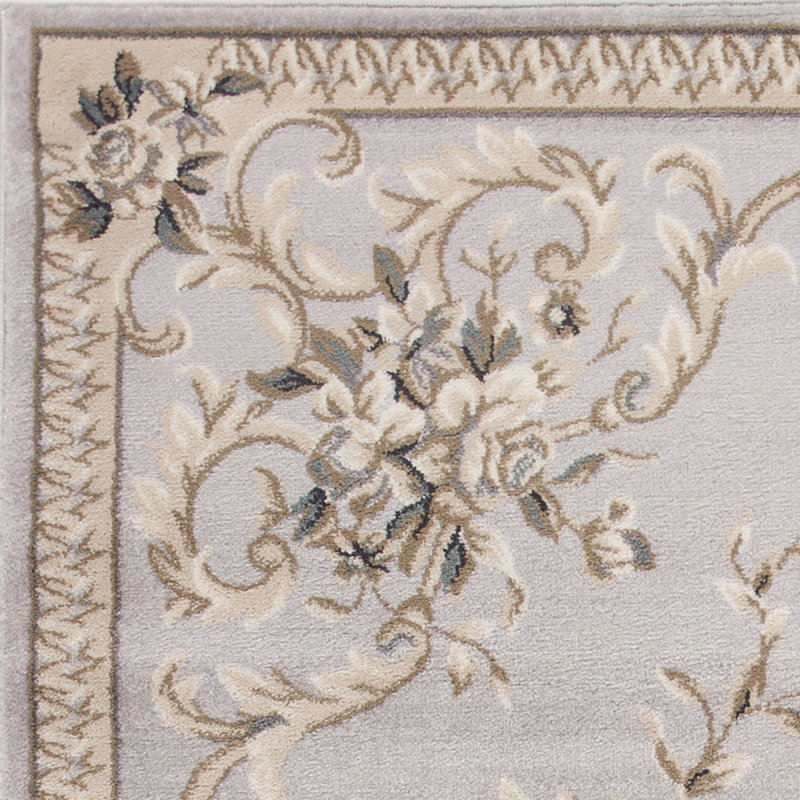 Vianney Oriental Slate Area Rug, Runner 2' x 7'7", Light Gray