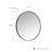 Kaliea Metal Flat Wall Mirror-50402108-50402105