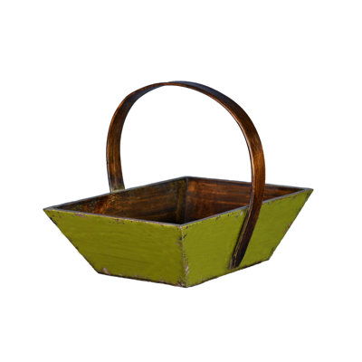Panier à fruits avec poignée mandarine