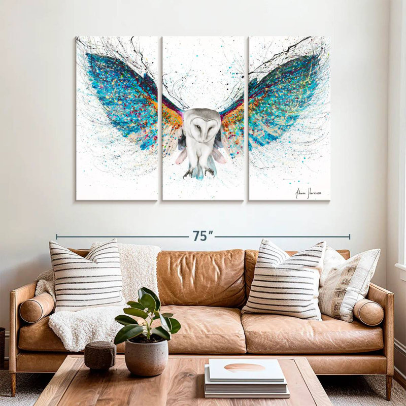 Opulent Night Owl, 42" H x 65" W