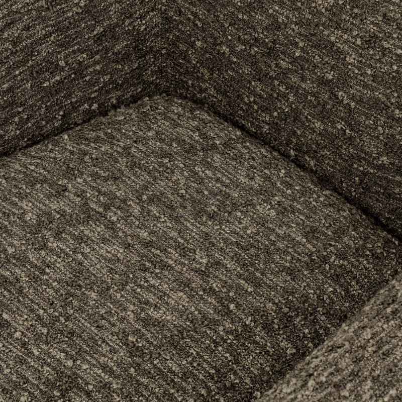 Margot Upholstered Swivel Chair, Solema Moss Boucle