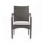 Chaise empilable d'extérieur en rotin PE avec structure en fer