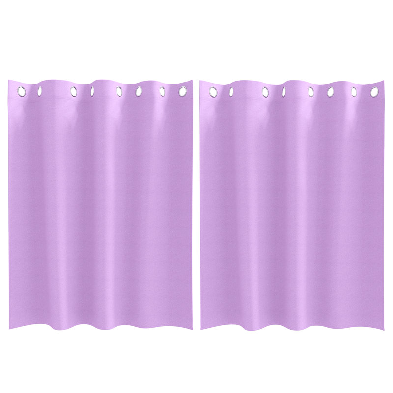 Tacorian Curtain Pair, 140cm Width x 140cm Drop, Purple