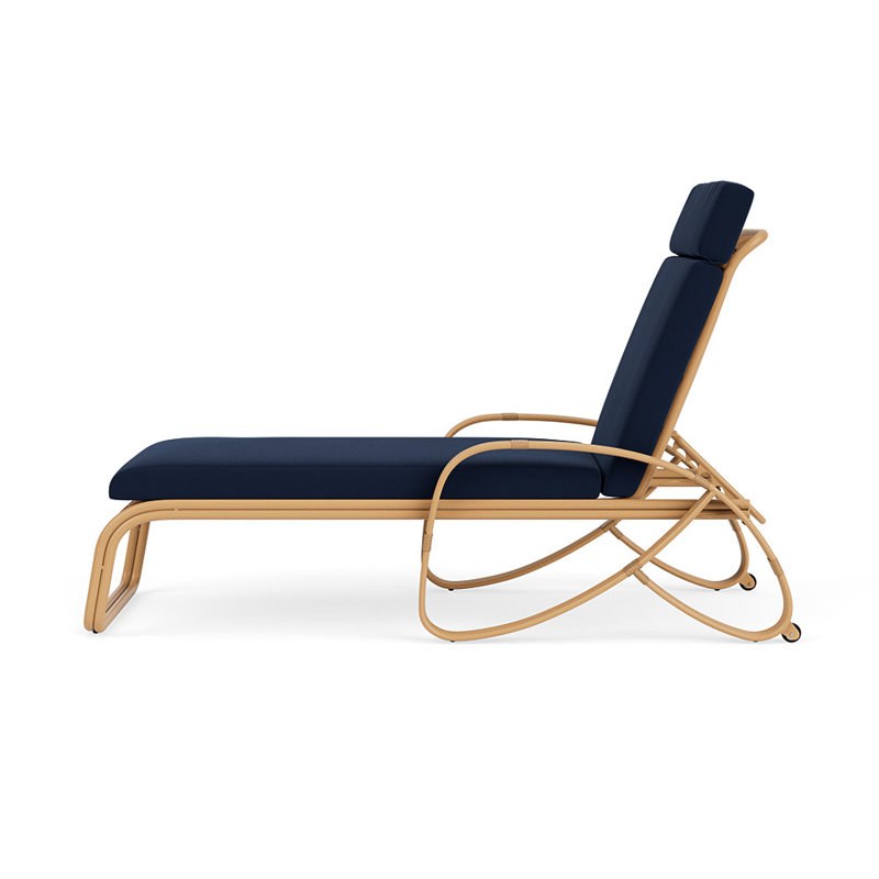 Riviera Outdoor Chaise Lounge, Decorline Navy