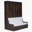 Grand lit escamotable mural avec coussin, espresso-1895896571