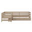 Lit plateforme en L avec trois tiroirs de rangement-603410478