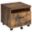 1 armoire rustique en chêne patiné et noir