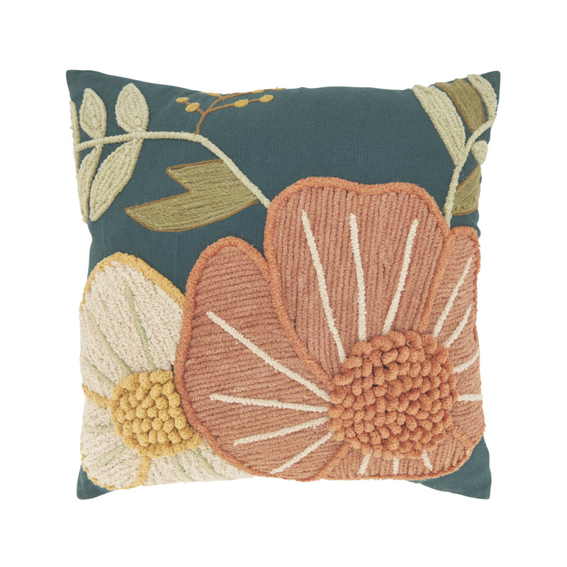 Blossom Burst Down Filled Throw Pillow