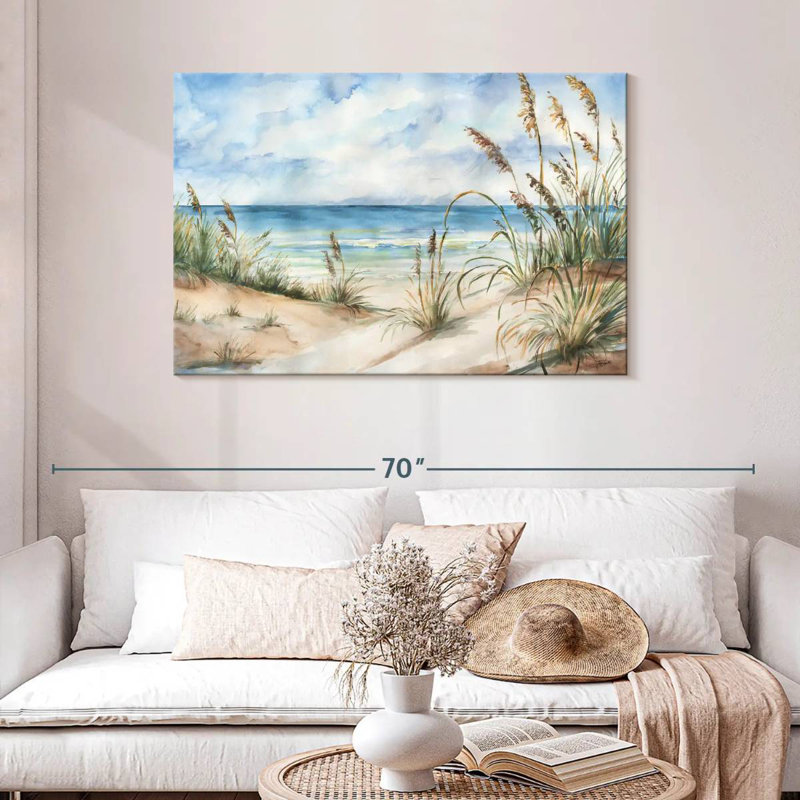Gillard vue sur la mer, paysage, H 30 po x l 45 po