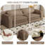 Canapé-lit convertible 3-en-1 93 po Camel Teddy-133711094