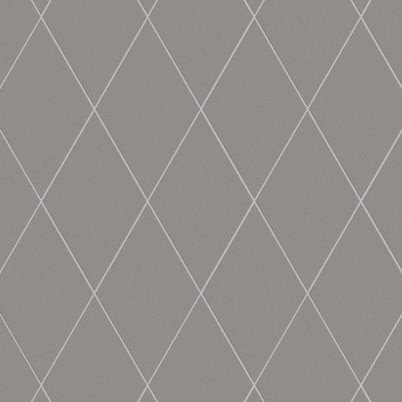 Rhombus Smooth 6" x 10" Porcelain Wall & Floor Tile, Dark Gray