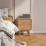 39.5cm W Solid Wood Bedside Table