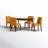 Amriel 4 - Person Four Leg Base Dining Set-86615515