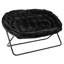 Folding Double Saucer Chair With Steel Frame-793067743