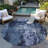 Solayne Blue Washable Indoor-Outdoor Rug - -2039816438