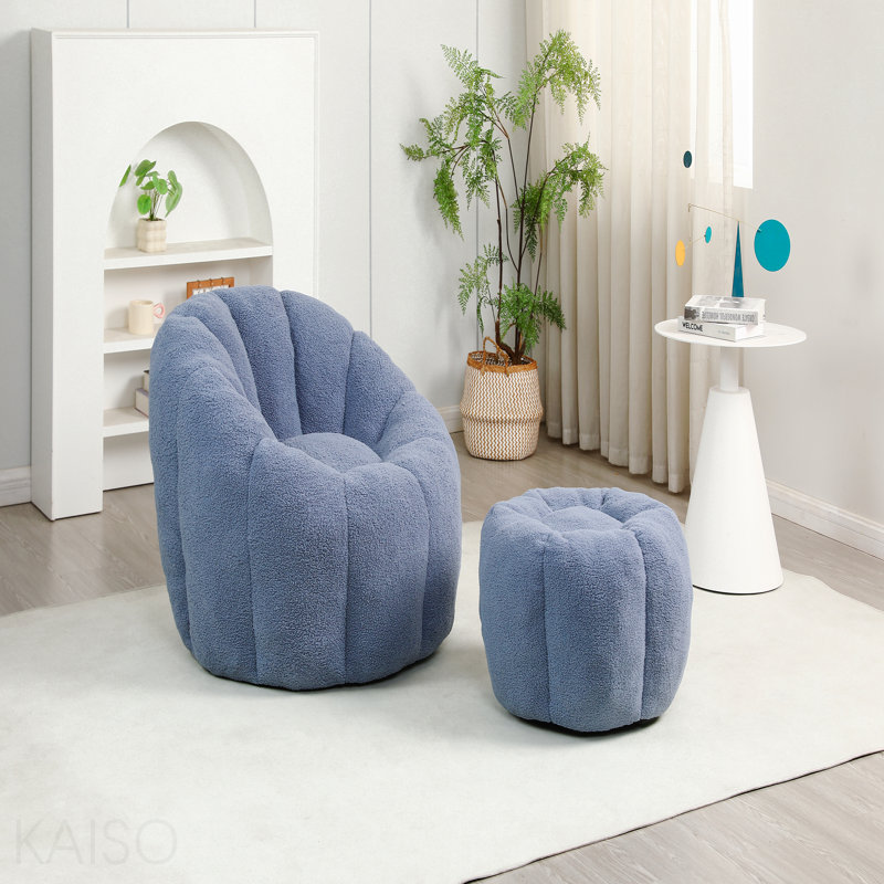 Fauteuil d'appoint de salon, Light Blue Teddy