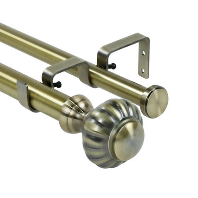 Mull Steel Adjustable Double Curtain Rod