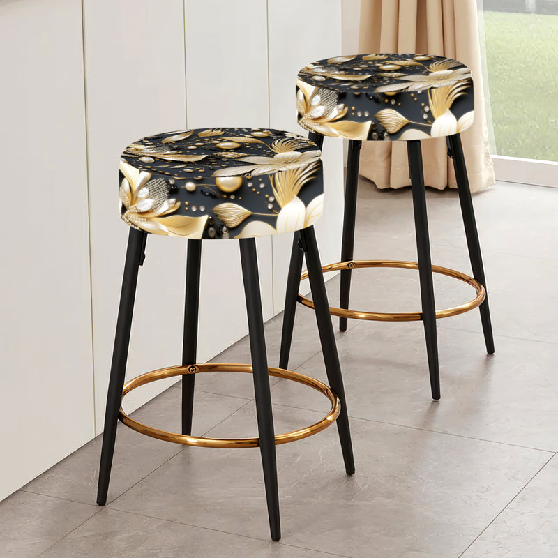 Ensemble de 2 tabourets de bar Dewald - Glam