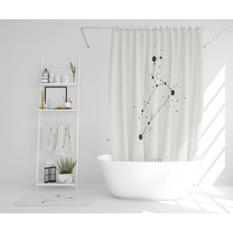 Nasier Polyester Shower Curtain Set