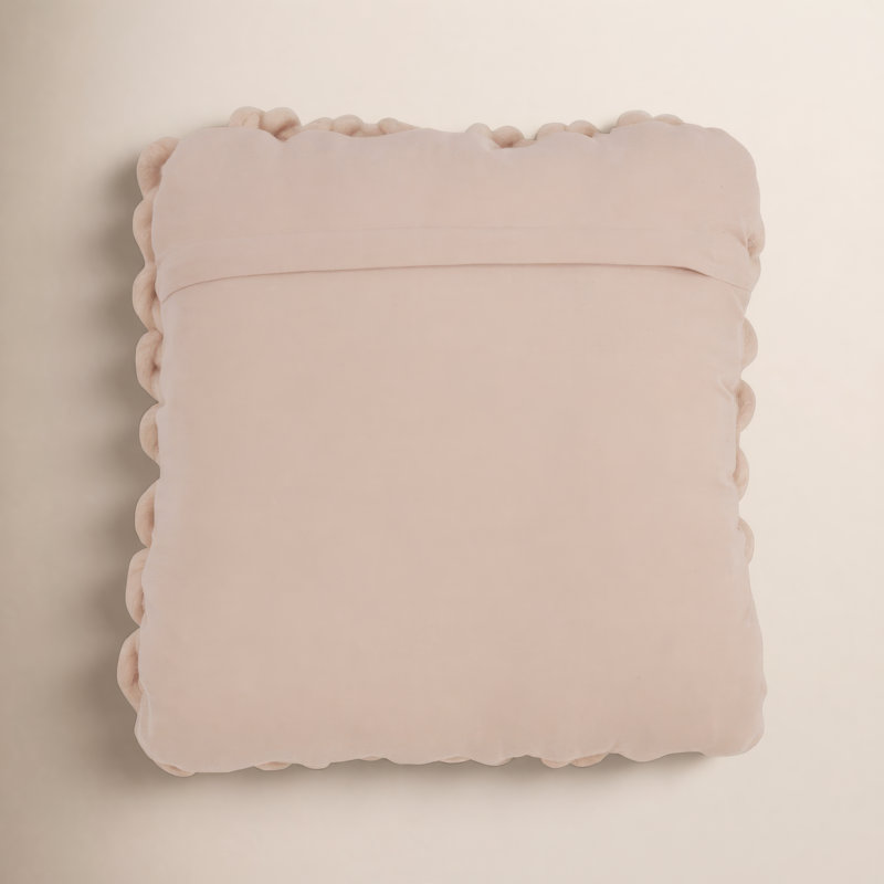 Coussin en laine Zayn, Rose, Housse uniquement