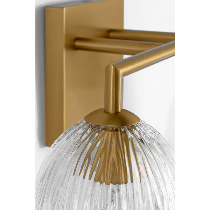 Wilmont Vanity Light, 2, Burnished Brass