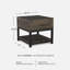 Table de bout avec rangement Junnie