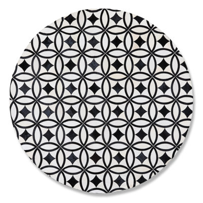 White Kyoto Hair On Hide Rug