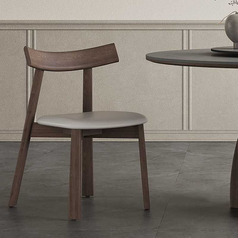 Italian-Style Walnut Round Dining Table, 29.5"H x 43.3"L x 43.3"W