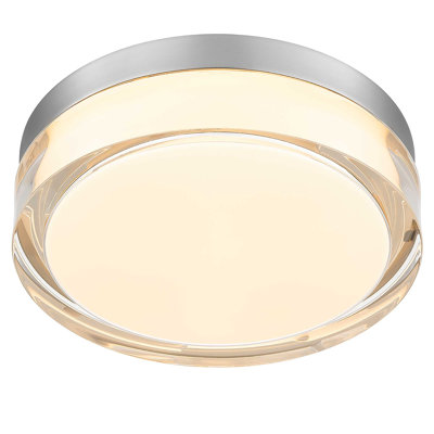 Chrome Inegrated LED Flush Mount