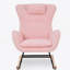 Chaise berçante, fauteuil berçant et oscillant rembourré Teddy