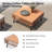All-Weather Wicker 6 - Person Modular Patio Conversation Sets with Cushions-412861892