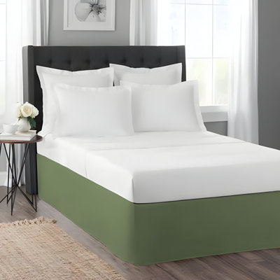 400TC Sateen Cotton Finished Look Tailored Bed Skirt Upto 50" Drop Length
