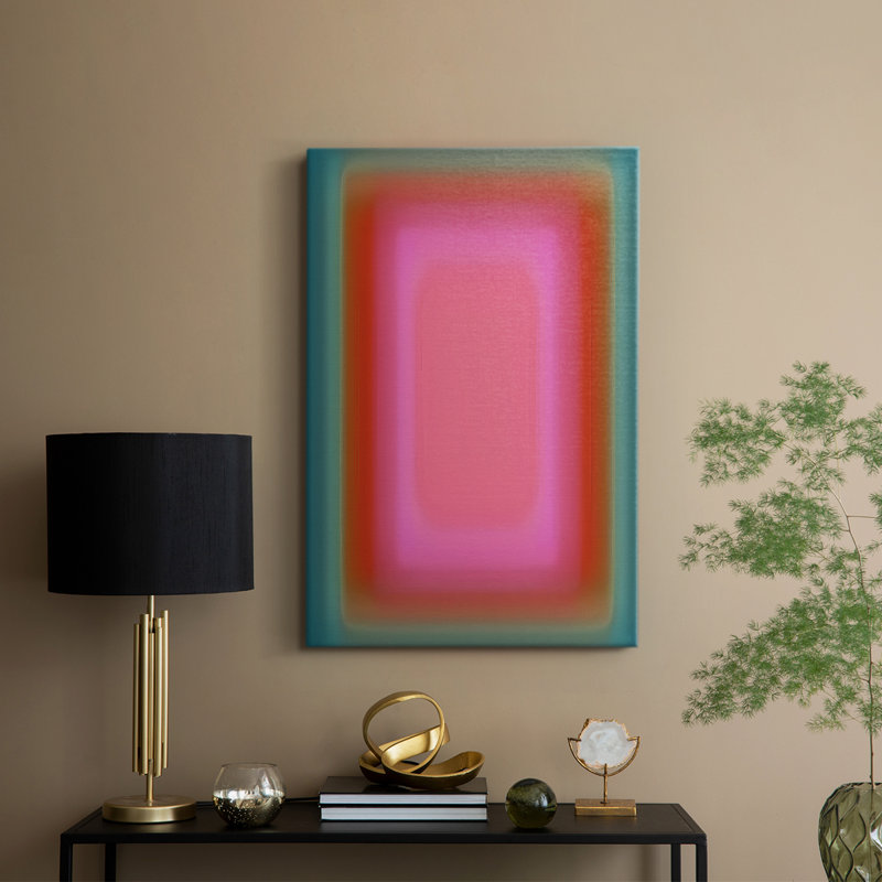 Aura vibrante I - Cavas enveloppés de galerie, H 27 po x l 18 po