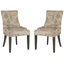 Chaise d'appoint rembourrée en coton