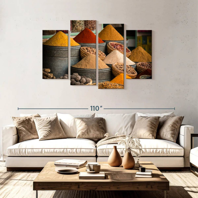 Yarlin Moroccan Souk Spices, 48" H x 75" W