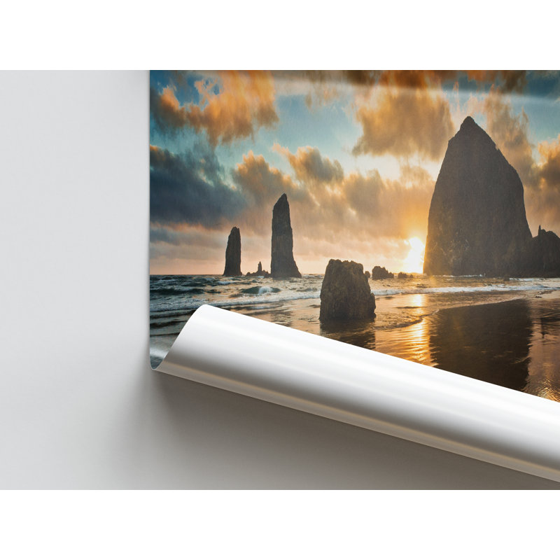 Print on Canvas, 50 cm H x 70 cm W, Gold Floater Framed