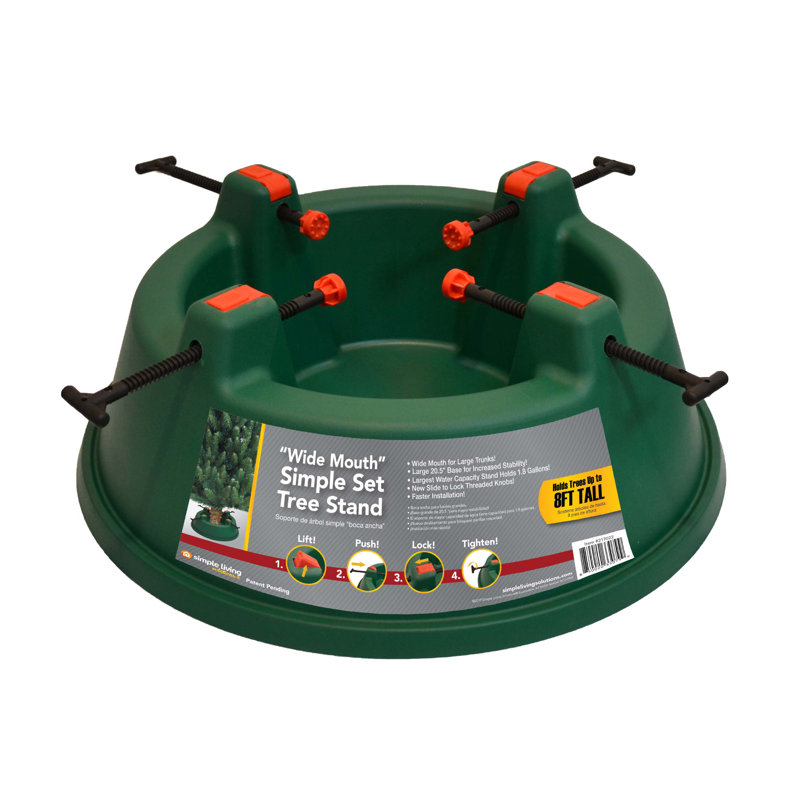 "Wide Mouth" Simple Set Tree Stand - 8Ft, 7.7" H x 20.5" W x 20.5" D