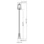Lampadaire noir 1 lumière 116,5 po Bunburry