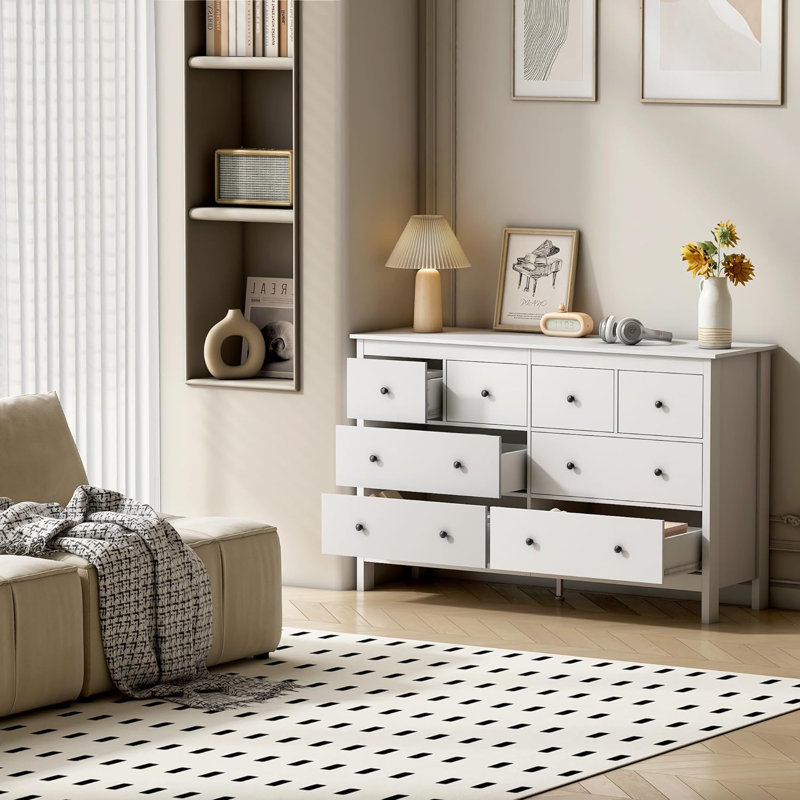 Commode double l 50,4 po Aaditri, Blanc