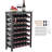 42 Bottle 7-Tier Modular Wine Rack Bamboo Wood Display Shelf with TableTop