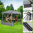15x15ft Extra Large Pop-Up Gazebo Canopy Tent with Mosquito Netting-106897504