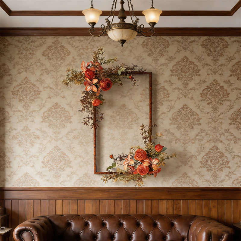 Fleur artificielle murale