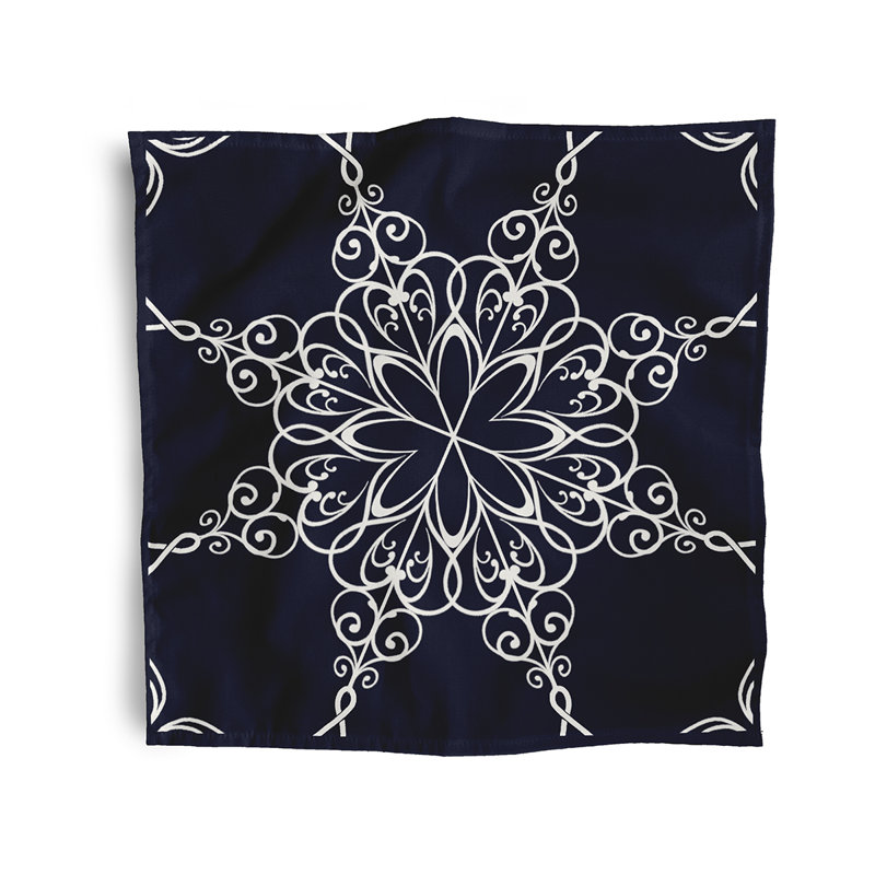 Cequan Snowflake Napkins, Navy
