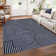 Modern Rainbow Striped Machine Washable Rug Stain Resistant Easy Cleaning Indoor Carpet With Non-Slip Backing Low Pile Floor Cover Non Shedding Folding Rug