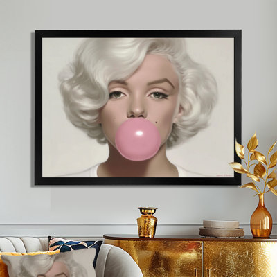 Impression sur toile Marilyn Pop Art Portrait - célébrité
