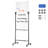 Free Standing Steel Reversible Magnetic Small 2' - 4' Framed Whiteboard-88929064