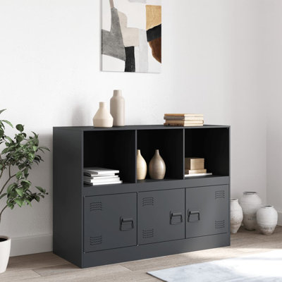 Analice Steel Accent Cabinet