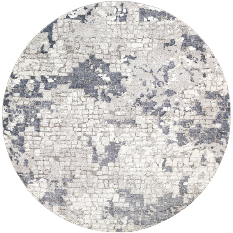 Kolar Abstract Indoor Rug, Round 5'3"