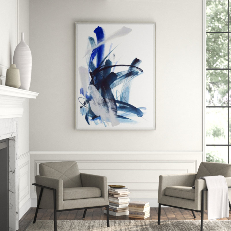 Neutral Emphasis II Print by Janice Sadler, Glass Coat, 48" H x 36" W